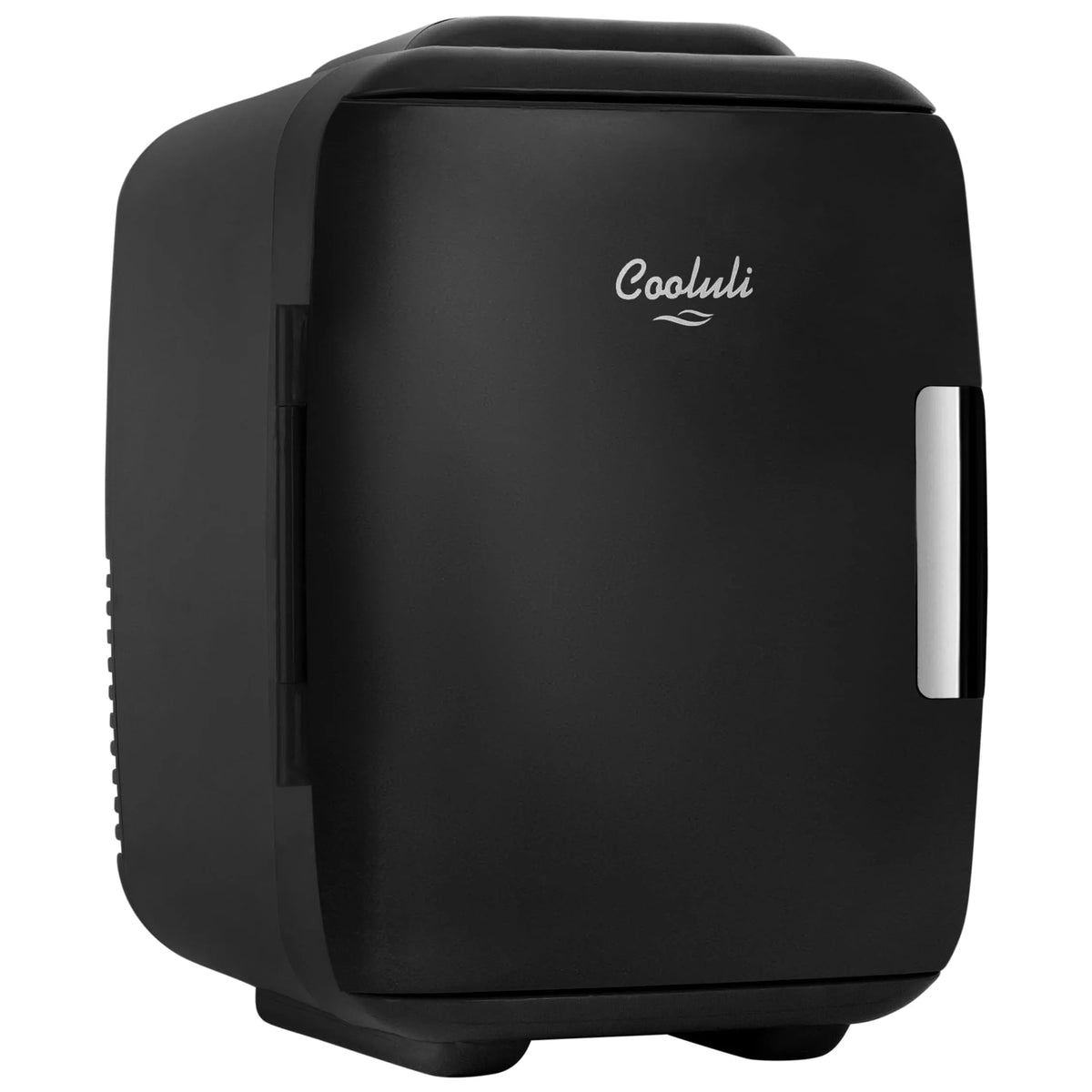 Réfrigérateur portable Cooluli, 4 L, 6 Canettes, L/6,12 V CA/D, Refroidisseur et Réchauffeur Électriques Portatifs 4 Canettes pour Aliments, Boissons