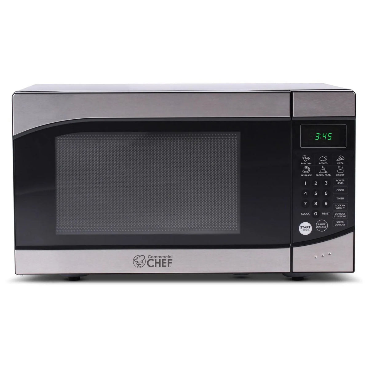 Four à micro-ondes, 10 niveaux de puissance, de 0,9 pi3, micro-ondes de comptoir, minuterie et menu tactile rapide, acier inoxydable