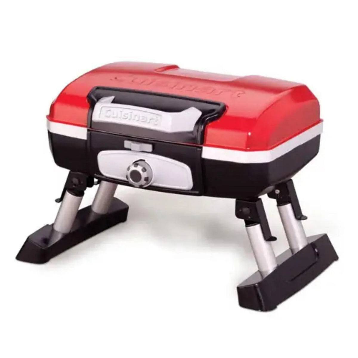 Table Cuisinart, extérieur, à gaz portatif de Petite Gourmet, rouge