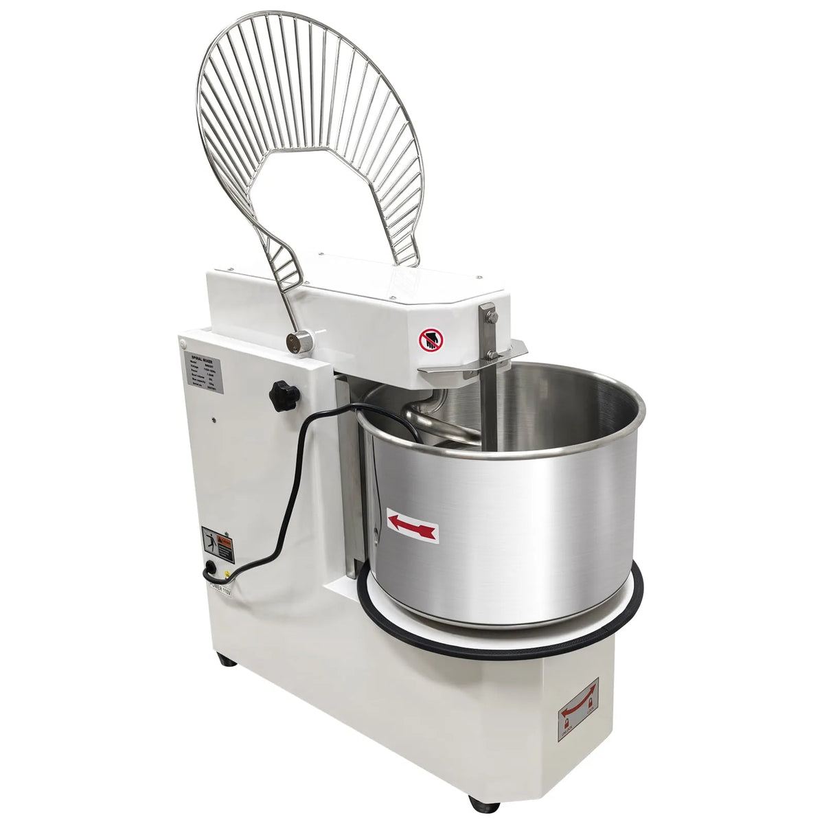 Mélangeur professionnel, Seau Détachable 110 V, Alimentaire 30 L à Double Vitesse, Machine de Pétrissage de Pâte à Double Action
