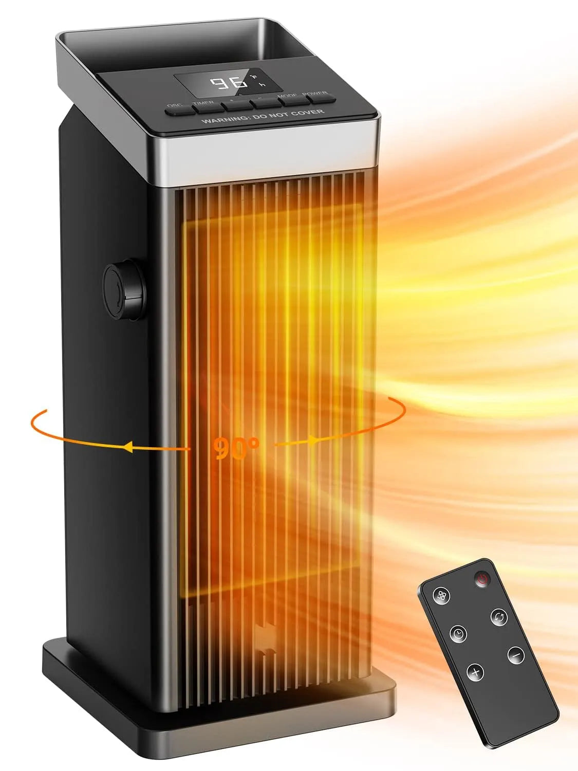 Chauffages Rapides 1500 W pour Intérieur, Thermostat, Chauffages Électriques en Céramique Portables pour la Maison, Radiateur d'Appoint