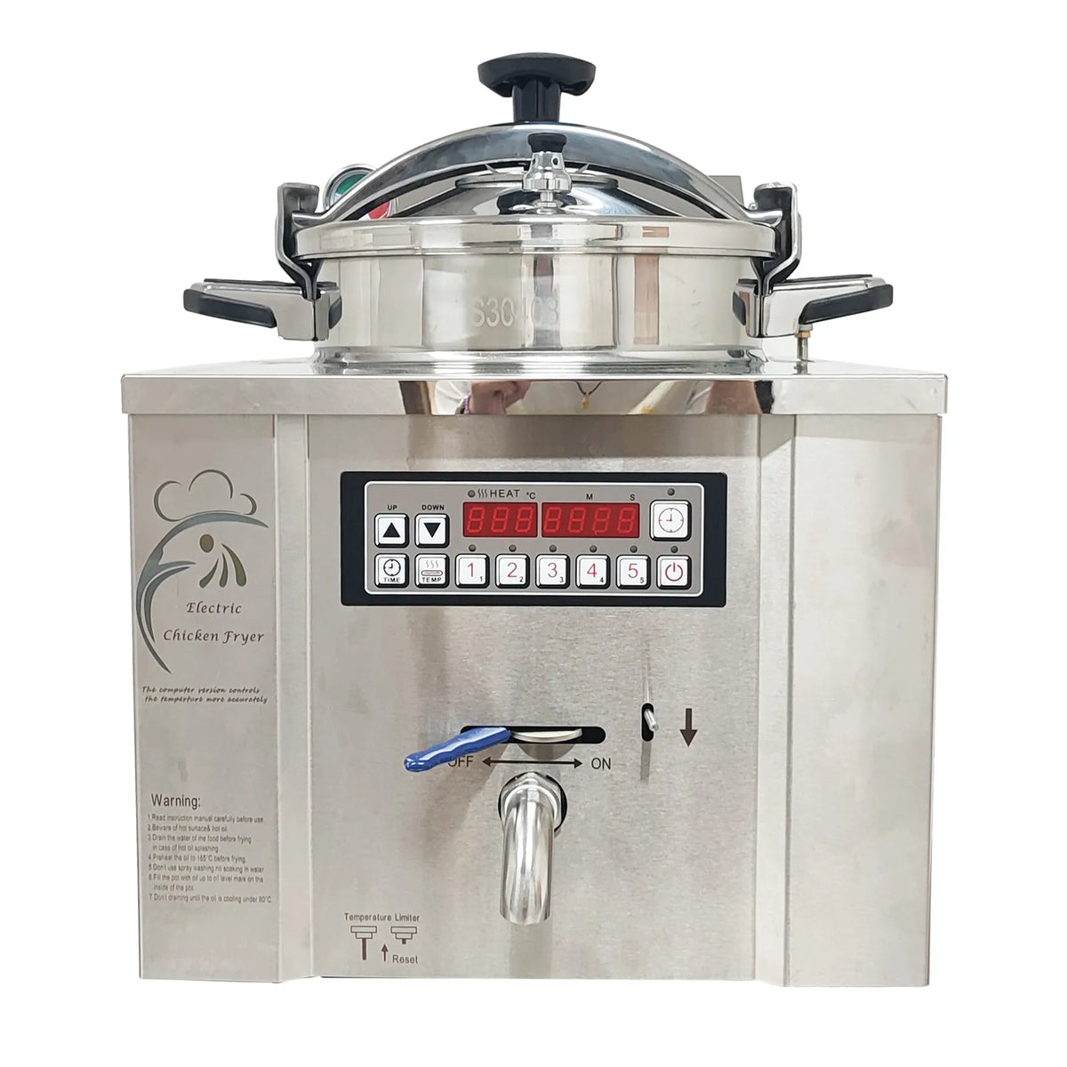 Friteuse, 22 L, 220 V, usage commercial, équipement de cuisson