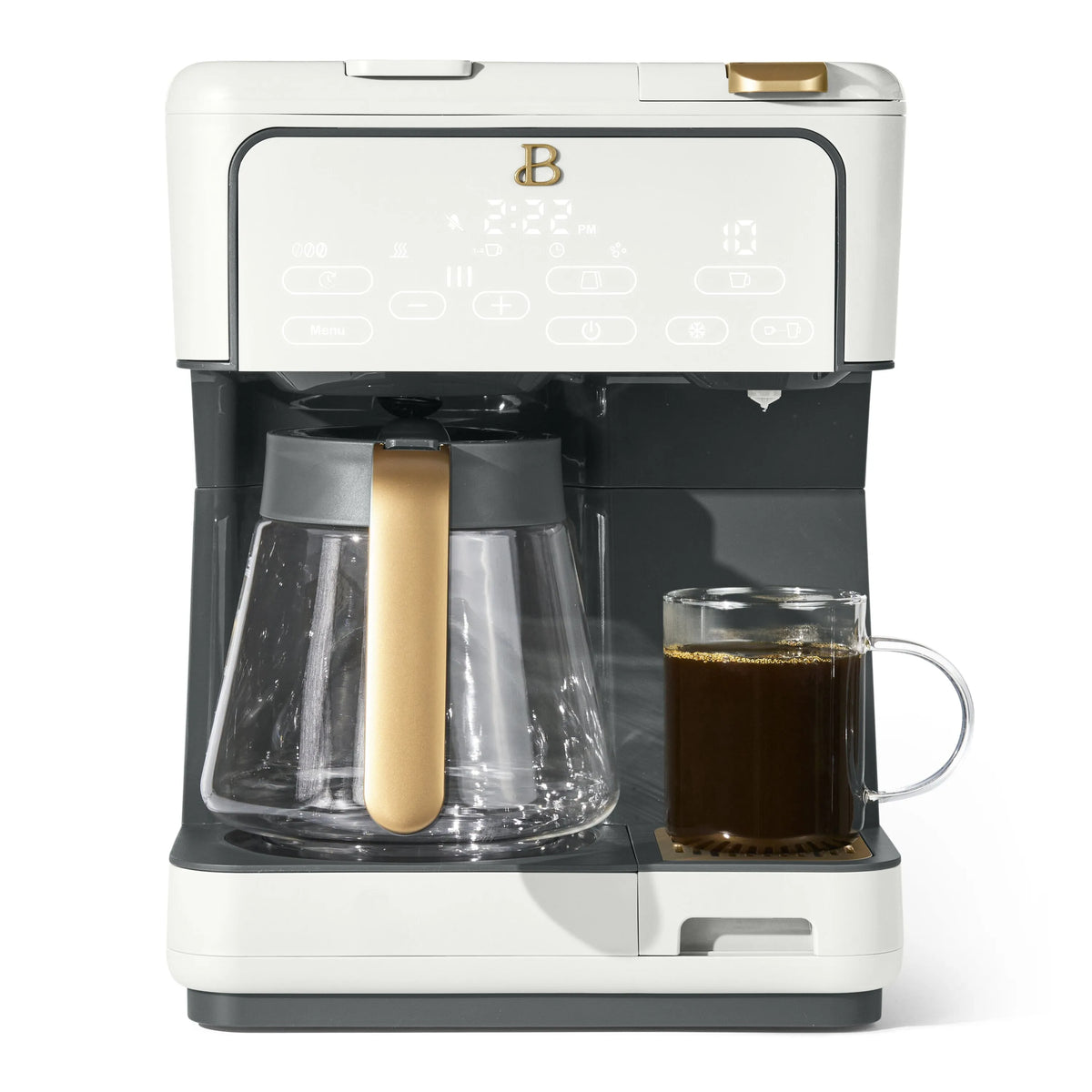 Machine à café, programmable multiboisson 12 tasses et à portion individuelle by Drew Barrymore