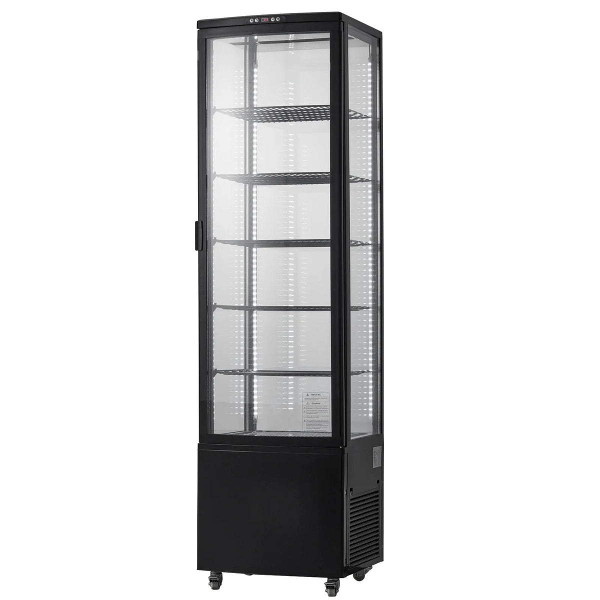 Réfrigérateur, à Dessert Spacieuse de 9,8 Pi3/278 L, d'Affaires à 5 Niveaux avec Éclairage DEL, Refroidissement Rapide, KFFKFF Vitrine Réfrigérée