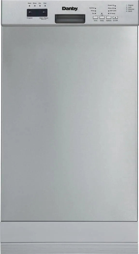 Lave-vaisselle Danby, électronique 18′′ en Acier Inoxydable