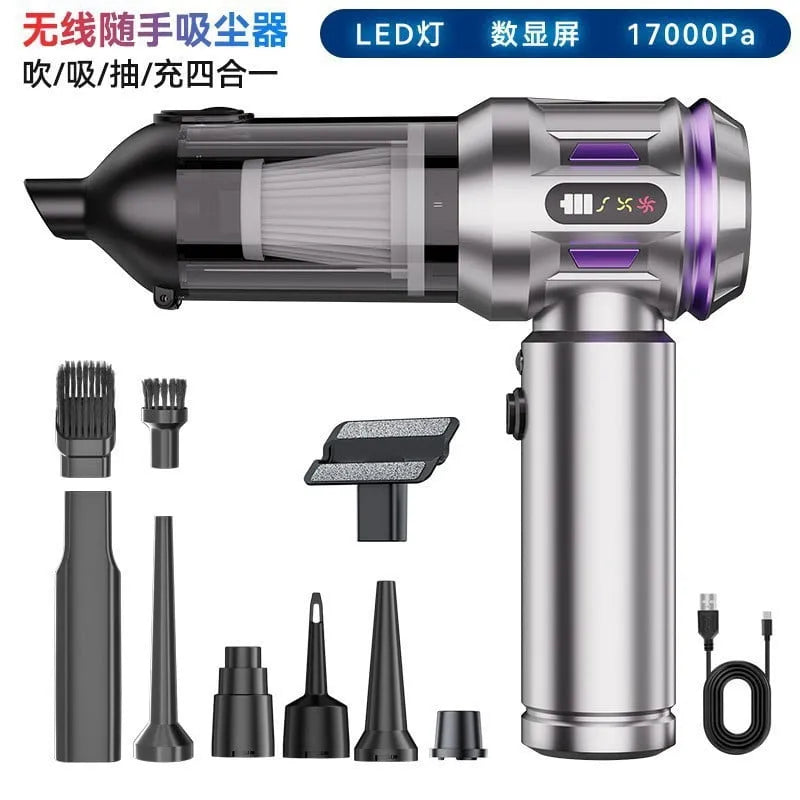 Aspirateur à main, Portable Haute Aspiration Sans Fil Mini Puissant Collecteur de Poussière pour Maison