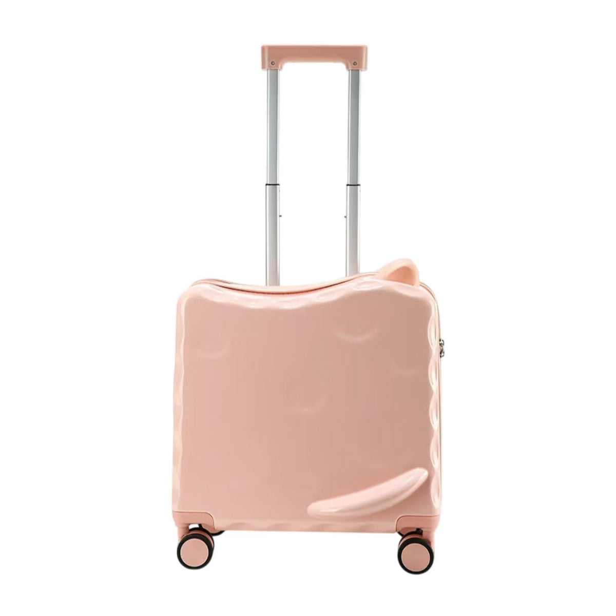 Roues Dessin Animé Compacte Légère Bagage de Voyage Rose, Valise à Chevaucher pour Enfants