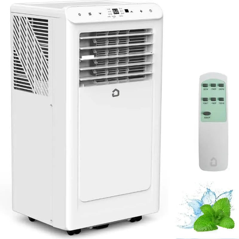 Climatiseur portable, 1 000 BTU, Pièces jusqu'à 450 Pi2 et Ventilateur Minuterie 24 Heures, 1 000 BTU avec Télétélécommande