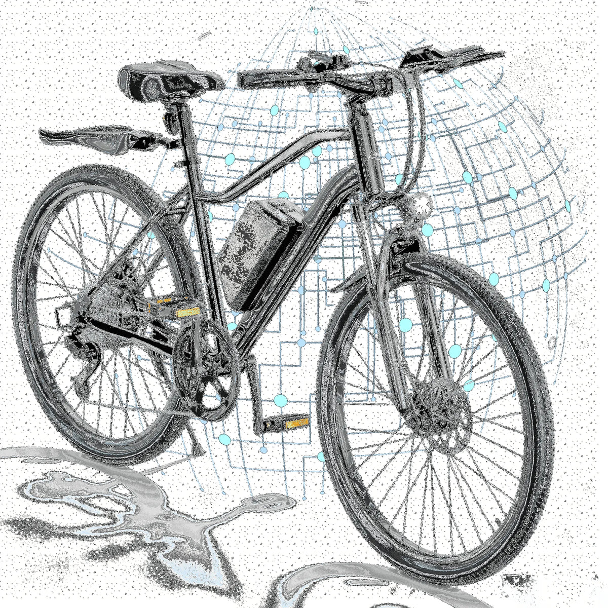 Vélo électrique, 750W Crête Adulte, Vélo de Montagne 26 Pouces Professionnel, Vélo Électrique à Double Absorption des Chocs avant, jusqu'à 20 Mph