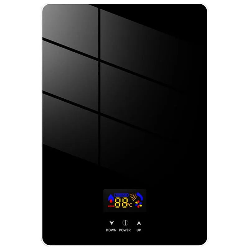 Chauffe-eau instantané sans réservoir, 220 V, 5500 W, Affichage Numérique de la Température à LED, Étanche, Cuisine, Salle de Bain et Hôtel