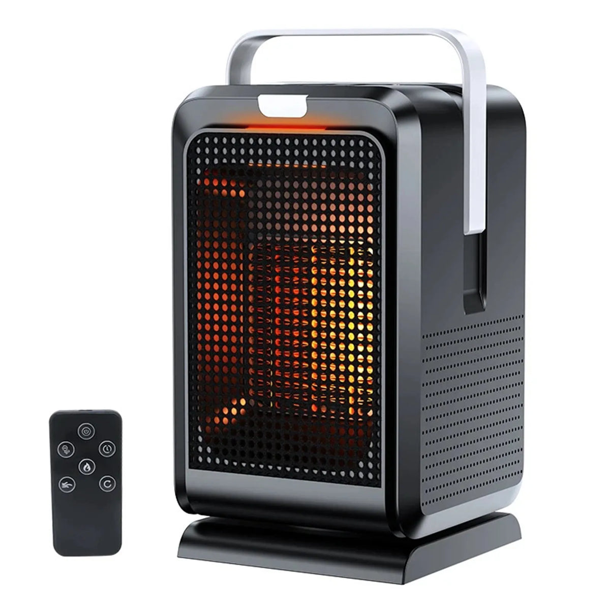 Ventilateur, d'Air Chaud de à Double Usage PTC Chauffage Rapide Tête Oscillante Électrique pour Refroidissement et Chauffage Mini