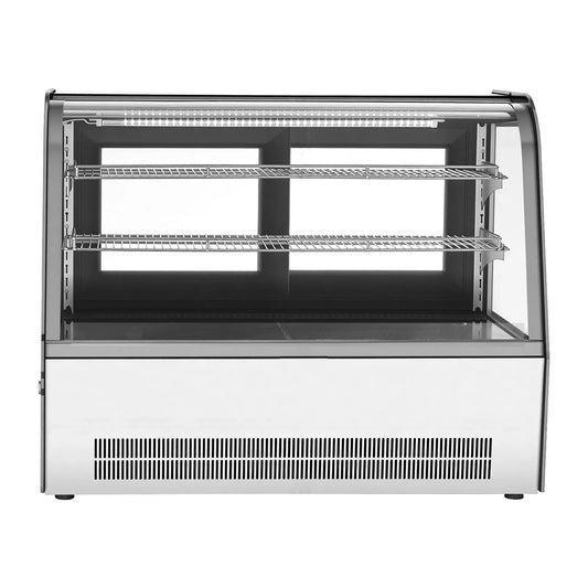 Réfrigérateur, à Gâteau Commercial à 2 Niveaux, Vitrine à Pâtisserie de Comptoir 5 pi3/145 L, Éclairage DEL, Refroidissement TURBO