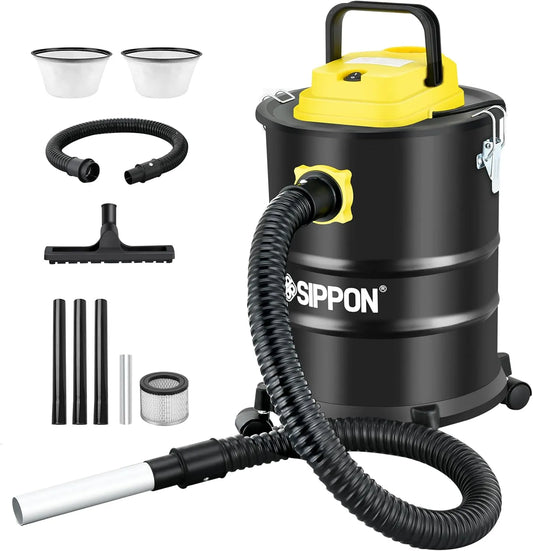 Aspirateur, 1000 W, à Cendres, Cuisinière à Granules avec Base à Roulettes et Fonction Soufflerie, s à Granules, Cuisinières à Granules