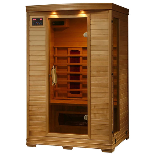 Sauna infrarouge, Hemlock de à 5 éléments chauffants de céramique