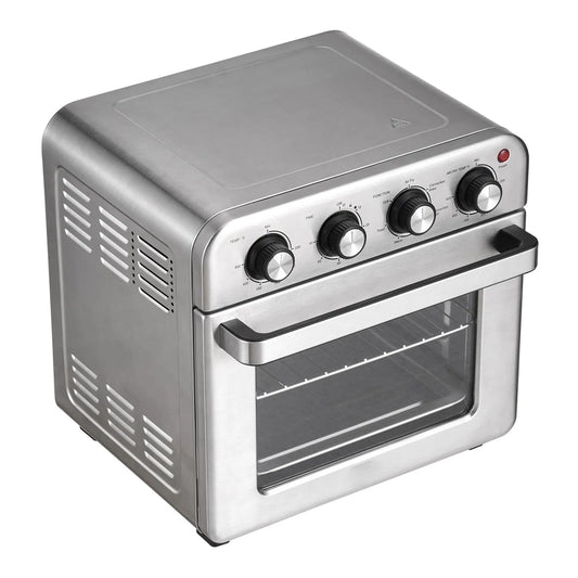 Friteuse à air, Pizza de 12 po, Capacité pour 6 Tranches de Pain Grillé, Fours Grille-Pain en Métal de 1700 W pour Comptoir, Four à Circulation de 18