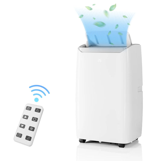 Climatiseur portable, 14 000 BTU 750 Pi2, Minuterie 24 Heures, Pièce 3-en-1 Unité AC, Maison, Smart, Climatiseur de Pièce 3-en-1 Unité AC