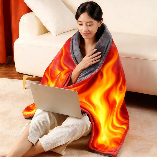 Vélo, Couverture Chauffante Rechargeable Couverture Chaude Protection contre le Froid Cape Chaude Plus urs Châle Chauffant