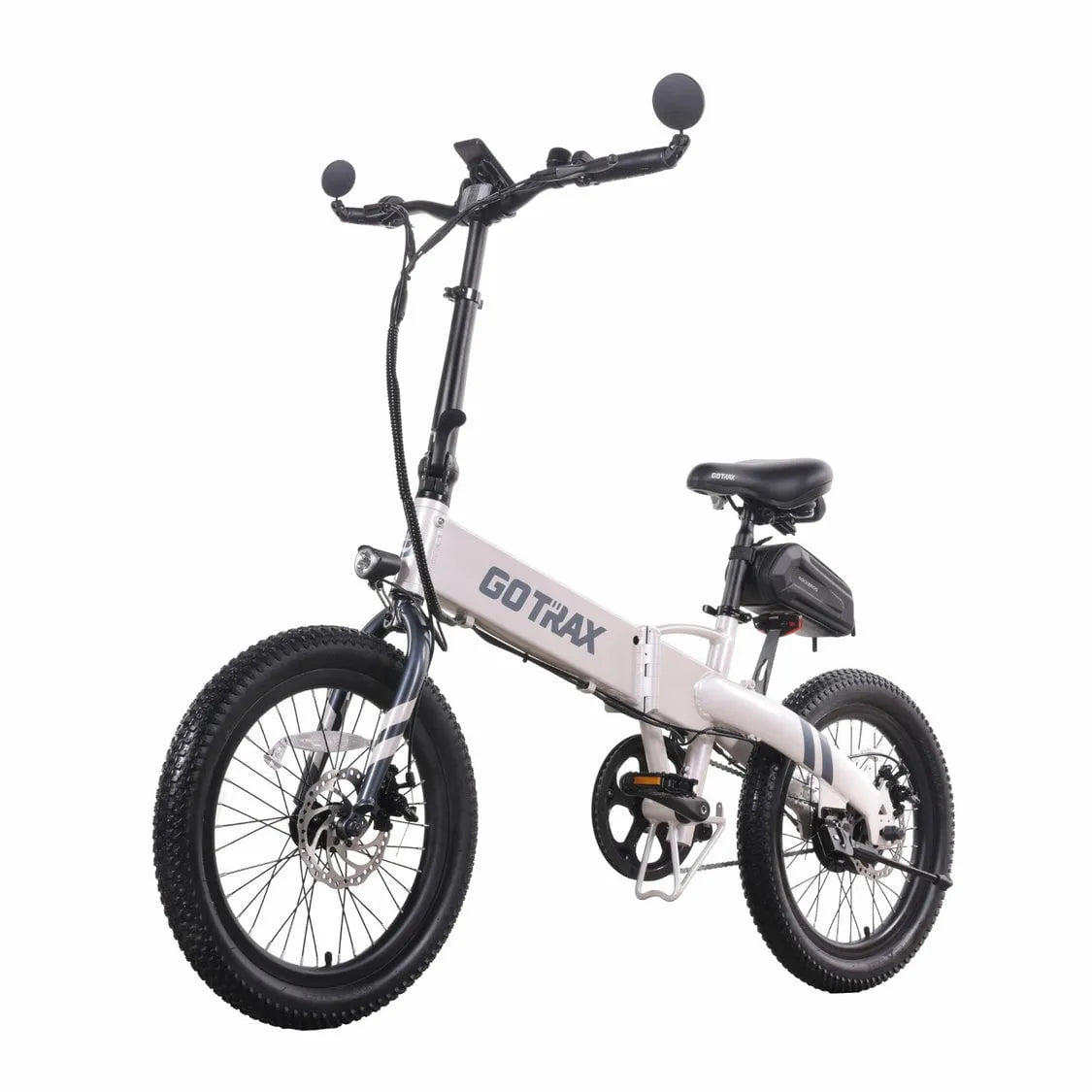 Vélo électrique GOTRAX, F1V2 pour Adultes, Moteur 350W/pneu 20 Pouces/batterie 48V 10.4Ah/64km/32km/h, Charge 264lbs Pliant, Gris