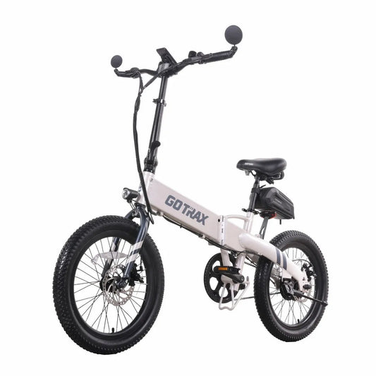Vélo électrique GOTRAX, F1V2 pour Adultes, Moteur 350W/pneu 20 Pouces/batterie 48V 10.4Ah/64km/32km/h, Charge 264lbs Pliant, Gris