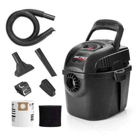 Aspirateur HP, 6 Cordons Alimentaires, Diamètre de 1,25 pouces x Boyau de 4 Pieds, 0 de Pointe, 2021005 Micro Humide/sec de 1 Gallon