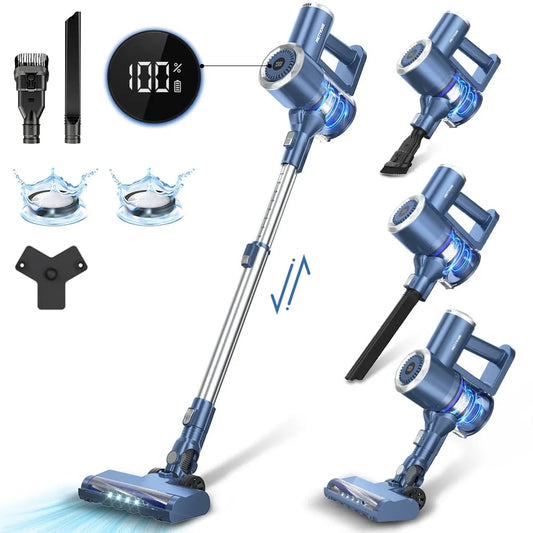 Aspirateur-balai, L200, Léger 6-en-1, Autoportant, Bleu Foncé, L200 Lb