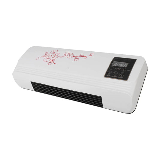 Climatiseur portable, Thermique, Fonction Minuterie, Ventilateur chaud de, Température et Vitesse du Vent Réglables, Petit Climatiseur Mural