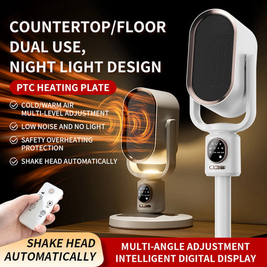 Ventilateur, Réchauffeur/refroidisseur à 3 Vitesses pour à Domicile Ou sur Pied à Double Fonction pour la Maison, le Ou la Chambre