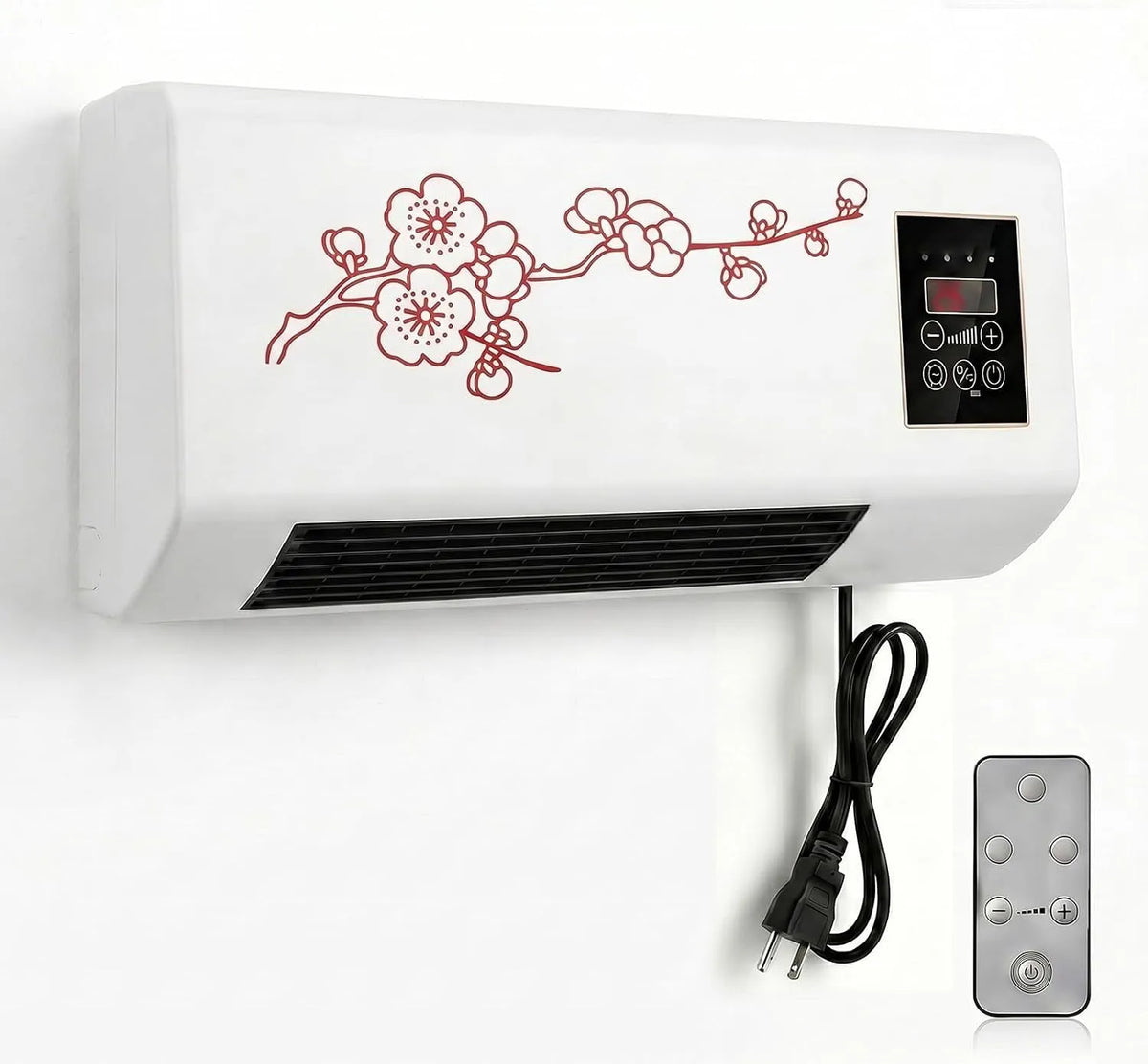 Climatiseur mural, Ventilateur de Sans Conduits 1800 W, Chauffage Rapide PTC 2-en-1 et Débit d'Air Naturel pour Chambre, Garage, Chauffage Combinés