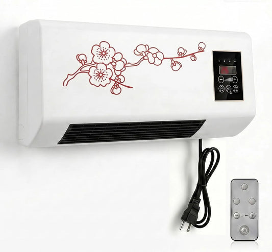 Climatiseur mural, Ventilateur de Sans Conduits 1800 W, Chauffage Rapide PTC 2-en-1 et Débit d'Air Naturel pour Chambre, Garage, Chauffage Combinés