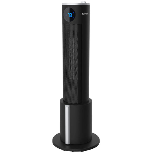 Humidificateur Kenmore, 29 pouces Noir, 2-en-1: Chauffage d'Appoint Tour et, Minuterie, Protection contre le Basculement, Télétélécommande