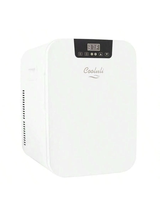 Réfrigérateur portable Cooluli, 20 L pour Chambre - Voiture, Résidence Étudiante - devant en Verre, Bureau et Résidence Étudiante - devant en Verre