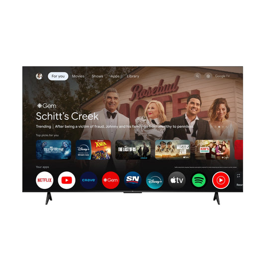 Téléviseur intelligent, TCL, LED 4K UHD HDR de 85' Série S avec Google TV, 85S41K