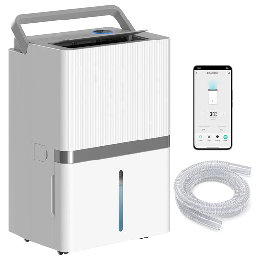 Déshumidificateur Wi-Fi, Déshumidificateur 100pt Grand, Contrôle de l'Humidité