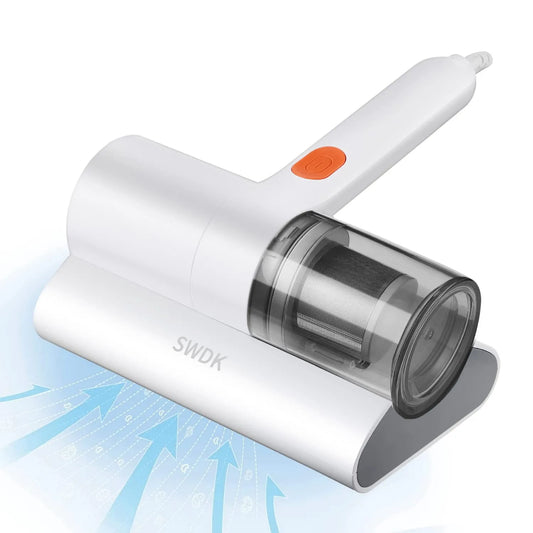 Aspirateur, Machine à Main pour Nettoyer le Canapé, Nettoyeur en Profondeur pour le Nettoyage du Lit, Draps et des Tissus, Aspiration du Sofa Blanc