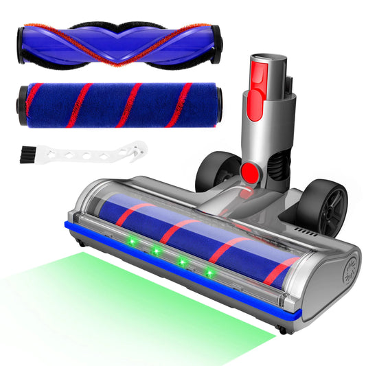 Aspirateur, V7/V8/V10/V11/V15,4 DEL Vertes et Tête d'Aspirateur Autoportante, Tête d' à Brosse Améliorée 2 de Remplacement, V7/V8/V10/V11/V15