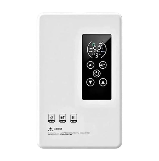 Chauffe-eau instantané sans réservoir 5500/7000 W, Douche Électrique Intelligente Thermostat pour Salle de Bain Cuisine