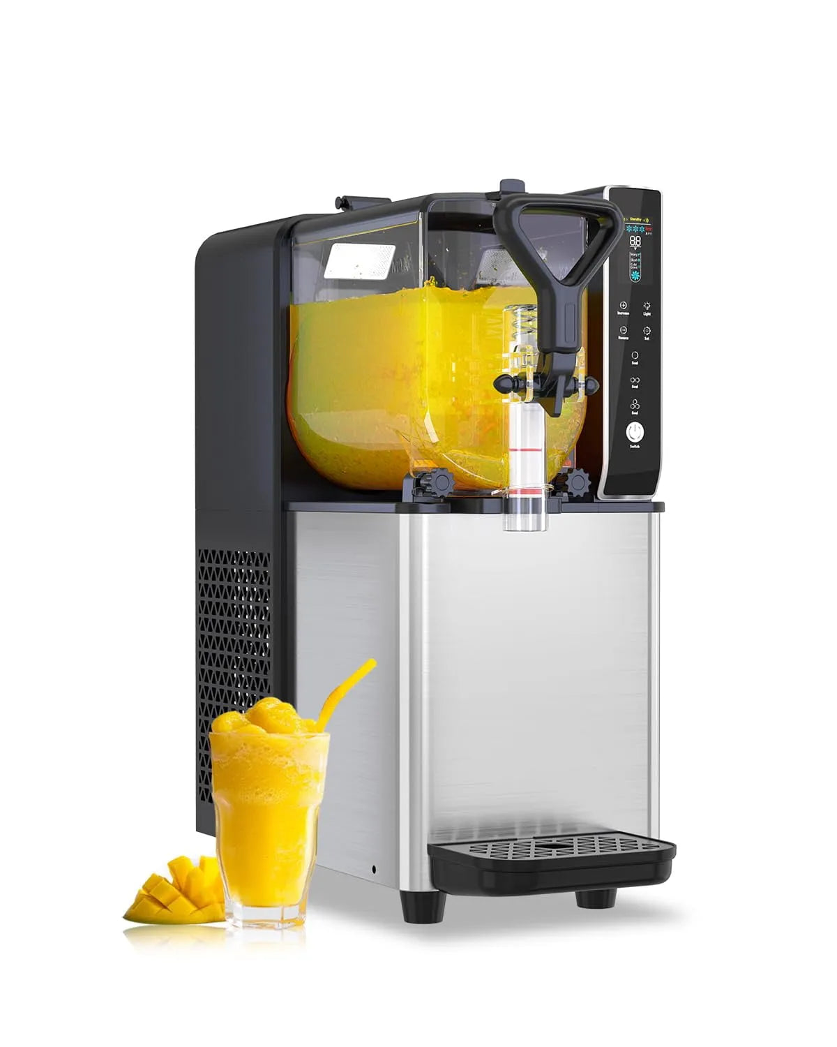 Machine à granité, Aucune Glace Nécessaire, 0,8 Gallon, Réservoir de Qualité Alimentaire et Contrôle Intelligent pour, la Maison