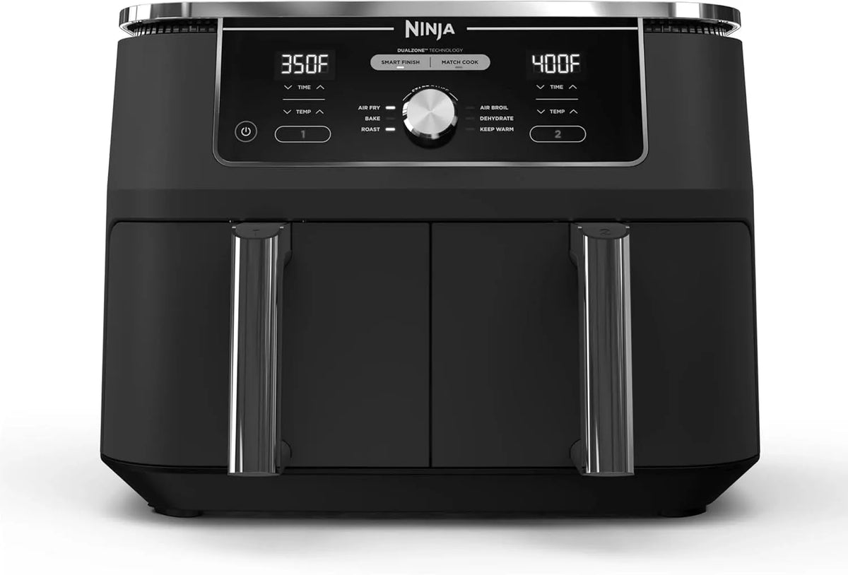Friteuse sans huile, Ninja, Bon Foodi TG à Double Zone, 9,5 L, Chaud 6-en-1 - Noir DZ401C