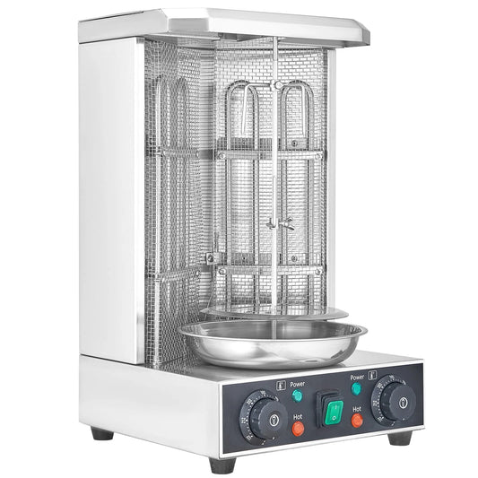 Barbecue, Four F-572, Appareil de Cuisson pour Shawarma de Poulet 122 ° °F, 2 Éléments Chauffants, Peut Contenir 13 Lb, Vertical Électrique