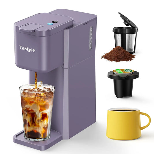 Machine à café, Tailles d'Infusion de 6 à 14 Oz, Dosettes K-Cup et Moulues, Livre de Recettes, la maison, les voyages, le VR, le et le Dortoir, Viol