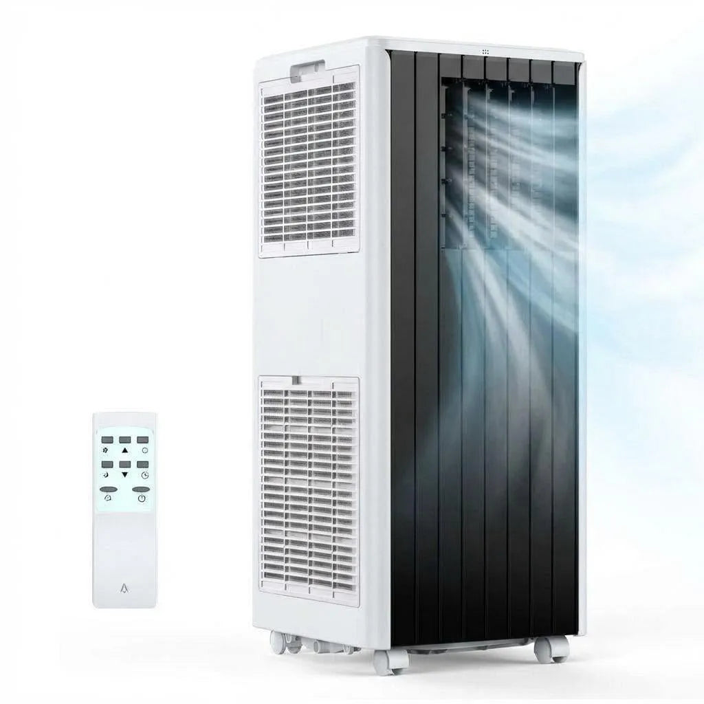 Climatiseur portable, 8000 BTU, Minuterie 24 H, Unité 3-en-1, Refroidit des Pièces jusqu'à 350 Pi2, Smart, Comprend Télécommande, Bureau