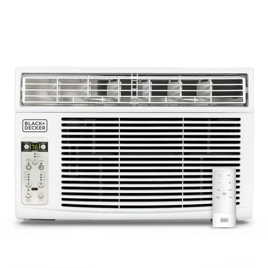 Climatiseur de fenêtre BLACK+DECKER, BD12WT6,12 000 BTU, refroidit jusqu'à 550 pieds carrés, économe en énergie, blanc, 12 000 BTU