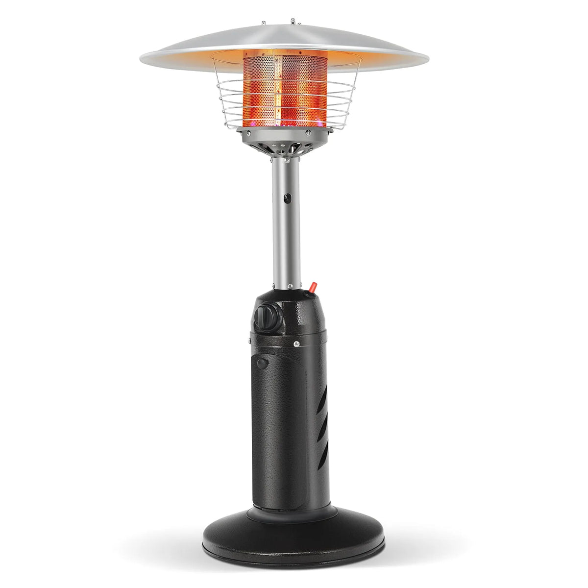 Table, Portatif pour Patio de 11 000 BTU, Chauffage Extérieur au Propane avec Base Lestée