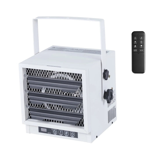 Radiateur mural, 4800 Watts, commande et Minuterie de 10 Heures et Protection contre la Surchauffe, plafonnier, Blanc