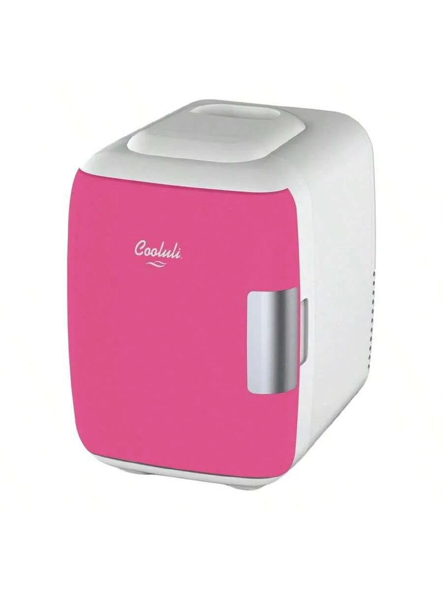Mini réfrigérateur Cooluli, Soins de la Peau pour Chambre - Voiture, Dortoir - Portable 4 L/6 Canettes, Bureau et Dortoir - Portable 4 L/6 Canettes