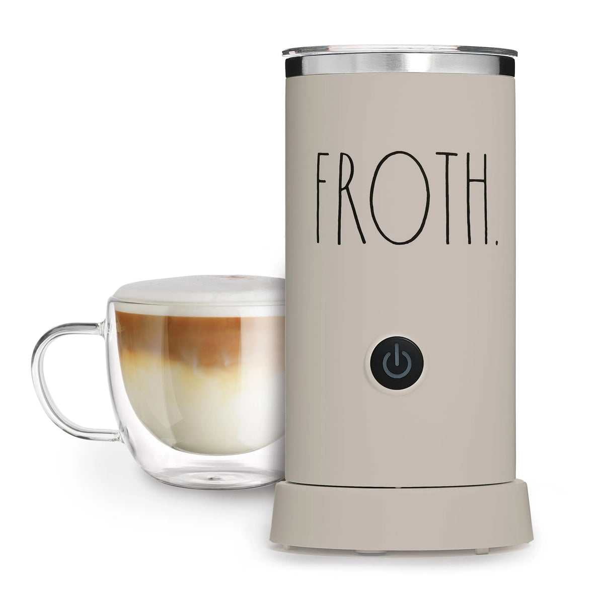Mousseur à Lait Automatique Élégant, Latte, Mousseur chaud et Froid pour Café, Chauffe-Lait, Mousseur à Lait Électrique Vapeur