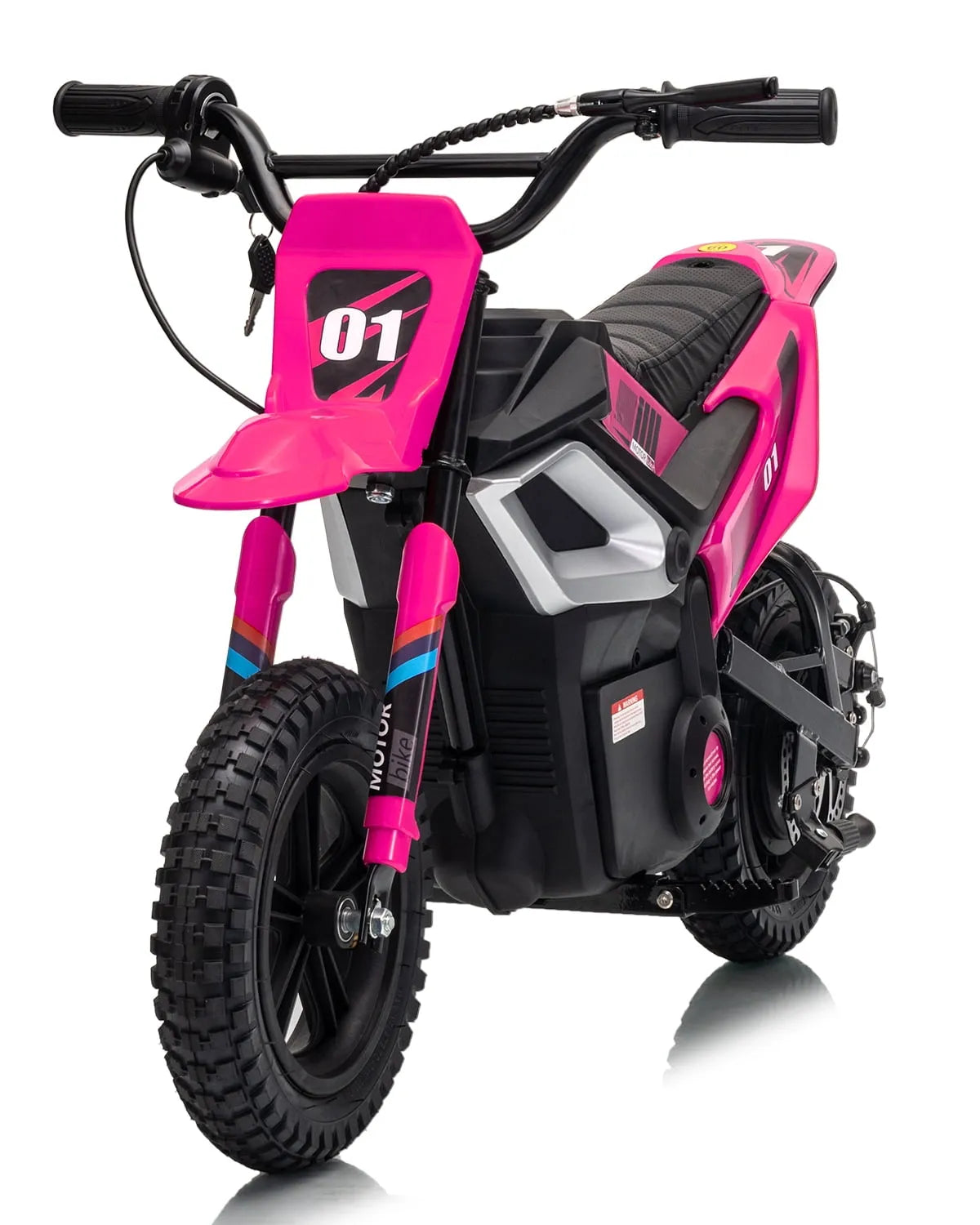 Moto, Autonomie de 12 Mi, 67 Mi/h, Tout-Terrain Électrique pour Enfants 24 V 350 W, Cadeau de Jouet à Chevaucher pour Enfants