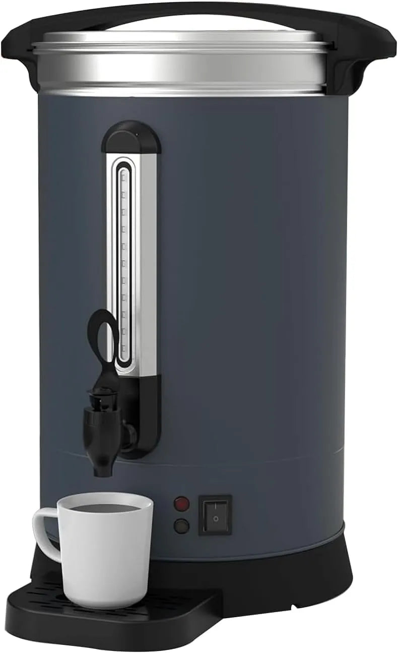 Machine à café, Commerciale 80 Tasses pour Buffet/traiteur/réunion de Mariage, Urne d'Eau Chaude à Double Paroi en acier inoxydable 12 L/3,2