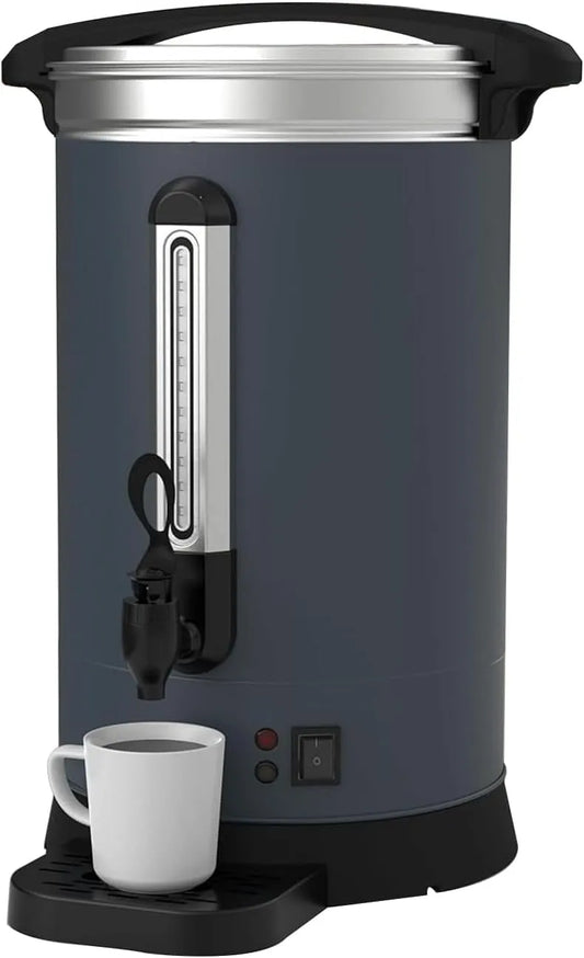 Machine à café, Commerciale 80 Tasses pour Buffet/traiteur/réunion de Mariage, Urne d'Eau Chaude à Double Paroi en acier inoxydable 12 L/3,2