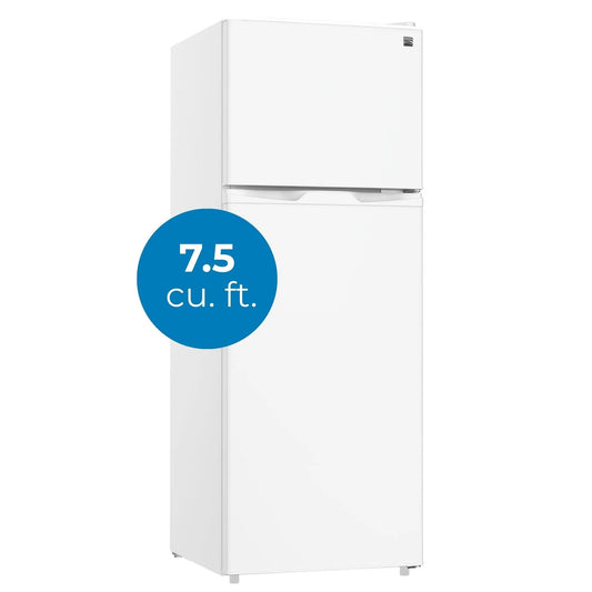 Réfrigérateur, Kenmore 7,5 pi3, congélateur supérieur, homologué Energy Star, blanc, deux portes